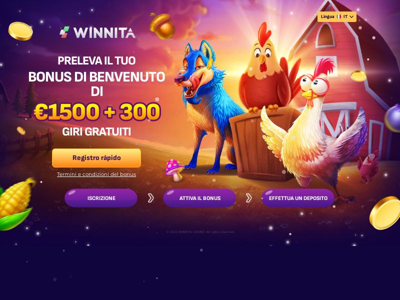 Scopri l'emozione del gioco online con Winnita Casinò